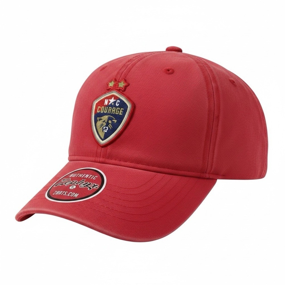 Zephyr North Carolina Courage Team Red Adjustable Hat NWSL